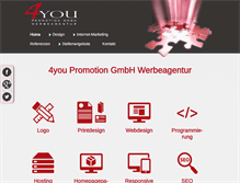 Tablet Screenshot of 4you-werbeagentur.de